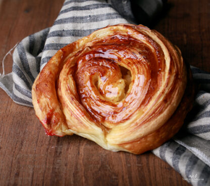 Roulé aux pommes façon tatin.